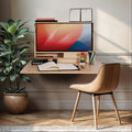 Space‑Saving Wall‑Mounted Folding Murphy Desk With Storage