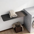 Black Wall‑Mounted Drop‑Leaf Space‑Saving Folding Desk